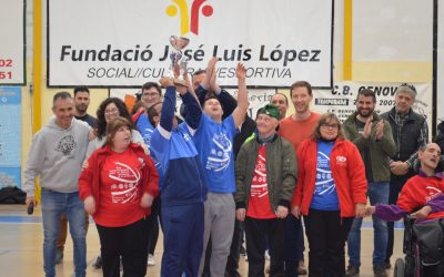 L’EQUIP DE BÀSQUET D’ASPROMIVISE PARTICIPA EN UNA EXHIBICIÓ DE BÀSQUET INCLUSIU JUNT A L’EQUIP FEMENÍ DEL C.B. GENOVÉS.