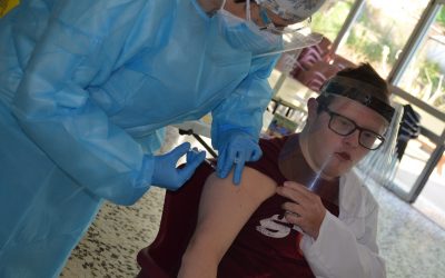 ASPROMIVISE REP LA PRIMERA DOSI DE LA VACUNA CONTRA LA COVID 19.