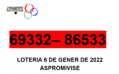 SORTEIG LOTERIA “NIÑO” DIA 6 DE GENER DE 2022